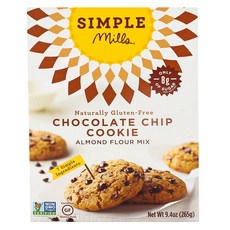 Simple Mills 素食巧克力杏仁餅乾, 1個, 265克