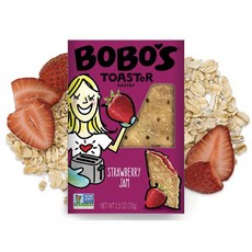 BOBO'S OAT BARS 烤吐司酥皮 草莓果醬 70g, 1個