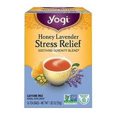 yogi Stress Relief蜂蜜薰衣草茶包 無咖啡因, 1.81g, 16包, 1盒