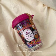 ST korea韓國東大門 髮圈 簡約基礎款一次性橡皮筋頭繩 高彈力髮飾, 玫紅罐 彩色