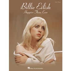 (英文圖書) Billie Eilish - Happier Than Ever Easy Piano Songbook 平裝版, Hal Leonard Publishing Corp..., 英文