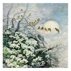 花好月圓手繪油畫 80x80cm VF-178, 詳見包裝