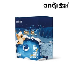 anqi安期 柴寶Cool涼 衛生棉, 1盒, 6入, 夜用加長型