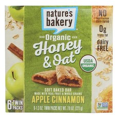 nature's bakery 蜂蜜&燕麥蘋果肉桂派 6入, 1盒, 221g