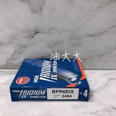 NGK BPR6EIX 3484 銥合金火星塞 LANCER EVO 專用 提升引擎性能, 1個