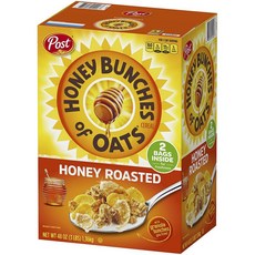 Post 蜂蜜燕麥脆片 烘烤麥片 2入, 1個, 1.36kg