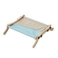 實木兩用貓吊床, 藍色，灰色，粉紅色，橙色