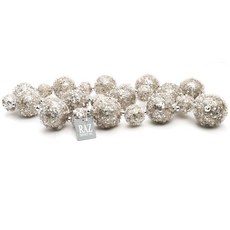 RAZIMPORTS 球聖誕花環, 銀+金