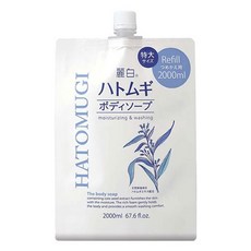 KUMANO 熊野油脂 麗白薏仁沐浴乳補充包, 1包, 2L