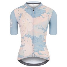 BAISKY百士奇自行車公路車女款空力短車衣 令和 藍，女性自行車衣，短袖透氣排汗，時尚印花設計