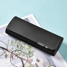 seoul show首爾秀 縫線金屬磁吸扣PU防壓眼鏡盒 太陽眼鏡盒 近視眼鏡盒 老花眼鏡盒