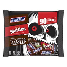 MARS 瑪氏 萬聖節巧克力和果味混合組合 90 包, 1包, 1.37kg