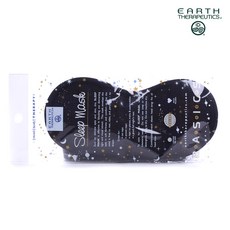 EARTH THERAPEUTICS 睡眠眼罩, 黑色的, 1個