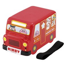 Skater 星之卡比巴士造型便當盒, 1個, 紅+黑