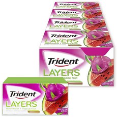 Trident 無糖口香糖, 西瓜熱帶水果口味, 168入, 2.5g