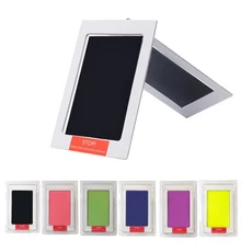 免洗寵物印泥 多色可選 無毒安全 寵物掌印/足印紀念品, 黃色 附2紙張,大號 12x7.5公分, 1個