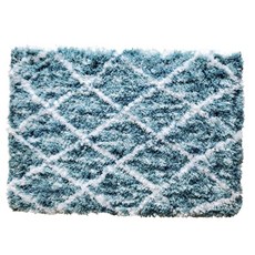 Olivia 灰色 Lush 鑽石提花防滑墊套組 50.8 x 81.3cm + 43.2 x 61cm, 1個, 茶