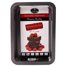 Culinary Edge 無把手烤盤 優質長方形蛋糕盤 麵包模具 蛋糕模具 雪紡鍋, 1個