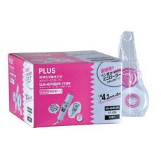 PLUS 普樂士 MR 修改附替換帶, 4MM內帶47426粉x10, 粉, 1個