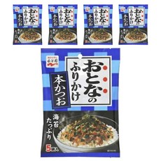 Nagatanien 永谷園 日式海苔拌飯料 鰹魚口味 5包入, 5袋, 12.5g