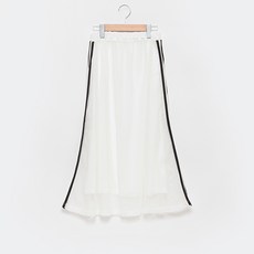 LOVETOXIC 女童款線條網眼長裙