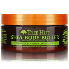 TREE HUT 樹上小屋 24小時保濕乳木果油, 梨和奇亞, 1入, 198克