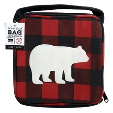 now DESIGNS 北極熊格紋圖案便當袋, 1個