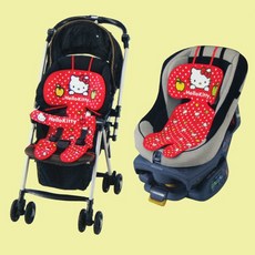 PINOCCHIO Hello Kitty 推車座墊, 1入, 紅色