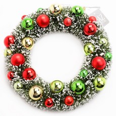 RAZIMPORTS 瓶刷球 Ritz 聖誕花環, 混色