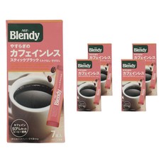 AGF Blendy 無咖啡因即溶咖啡隨身包, 5個, 7件, 2g