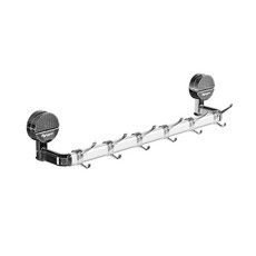 奈米吸盤毛巾架（長款）浴室毛巾收納架 免釘毛巾掛架 浴室置物架, 透明灰色, 3個