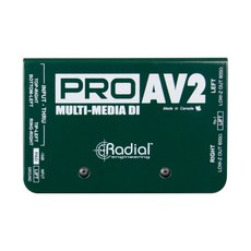 【反拍樂器】Radial ProAV2 立體聲多媒體 DI盒，專業音訊轉換，降低噪音干擾, 詳見包裝, 1個