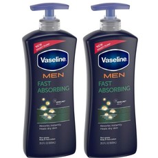 Vaseline 凡士林 Intensive Care 男款保濕身體乳液, 2瓶, 600ml