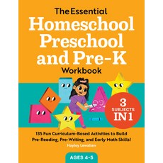(英文圖書) The Essential Homeschool Preschool and Pre-K Workbook: 135 Fun Curriculum-Based Activities to... 平裝版, Rockridge Press, 英文