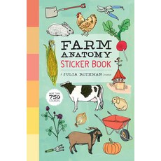 (英文圖書) Farm Anatomy Sticker Book: A Julia Rothman Creation; More Than 750 Stickers 平裝版, Storey Publishing, 英文