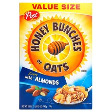 Post 杏仁蜂蜜燕麥片, 1盒, 793g