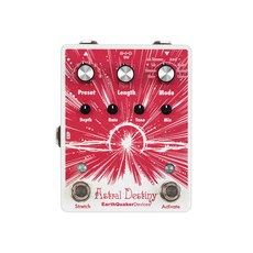EarthQuaker Devices Astral Destiny Reverb 效果器, 白色和紅色