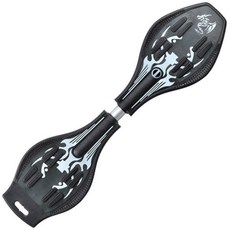 桔比雜貨舖 遊龍蛇板 LED閃光輪 初學者扭力車 親子運動娛樂, 黑色