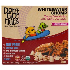 Don't GO nuts White Water Chomp白巧克力格蘭諾拉穀物棒, 5入, 36g