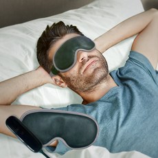 Beroso倍麗森 時尚皮革三段溫控震動按摩熱敷眼罩 A00038