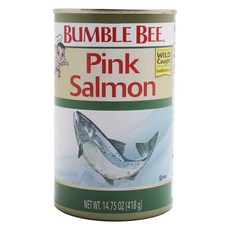 BuMBLE BEE 粉紅鮭魚罐頭, 1個, 418克