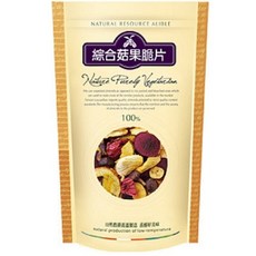 綠源寶綜合菇果脆片120公克/包，低溫烘焙，非油炸，健康零食，獨立包裝，方便攜帶, 120g, 1個