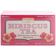 Only Natural 扶桑花茶 蔓越莓口味, 20件, 1.95克