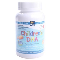 NORDIC NATURALS DHA草莓魚油膠囊 250mg omega-3, 1瓶, 360顆