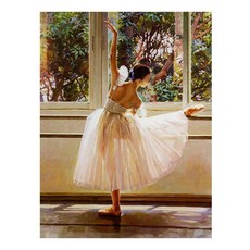 芭蕾舞手繪油畫 60x80cm (VF-160), 詳見包裝, 1個