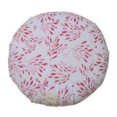 MAJI SPORTS 時尚設計瑜伽枕, 白色精緻的葉子