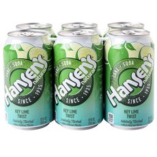 HansEn's natural 鑰匙石灰輛汽水, 6件, 355毫升