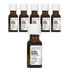 Aura Cacia 卡希雅 溫暖純黑胡椒精油, 6個, 15ml