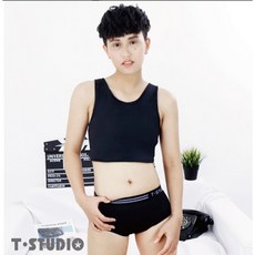 T-STUDIO 生理褲 I 中腰生理三角褲 親膚透氣 舒適防漏, 黑色