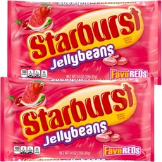 Starburst 紅色水果口味彩色雷根糖, 2包, 396.89g